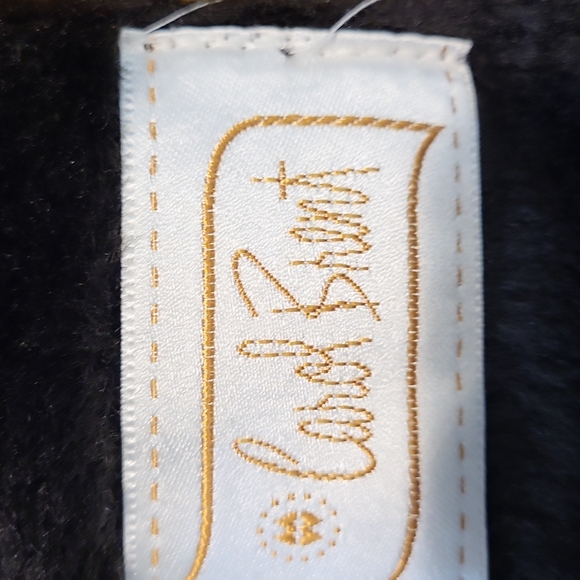 Vintage Carol Brent Faux Fur Pea Coat Gold Buttons Funky Printed Lining Size 2X - Picture 11 of 14